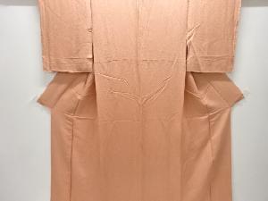 織柄色無地着物